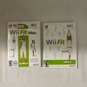 Wii Fit and Wii Fit Plus Bundle (Nintendo Wii, 2008) Untested Inc. Booklets